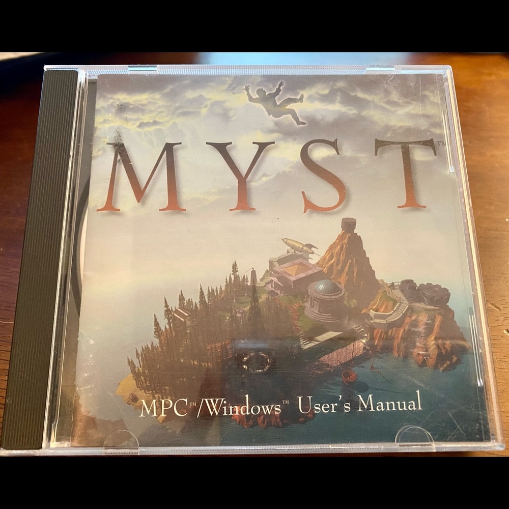 MYST PC Windows CD Rom Game with User’s Manual